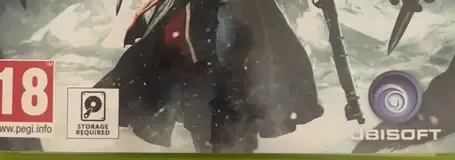 Assassin's Creed Rogue, the USK square on its front