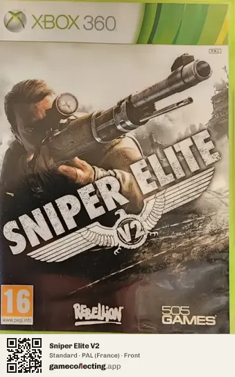 Sniper Elite V2 Xbox 360, France box front