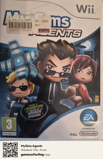 MySims Agents Nintendo Wii, PAL box front
