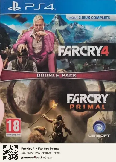 Far Cry 4 / Far Cry Primal PlayStation 4, France box front