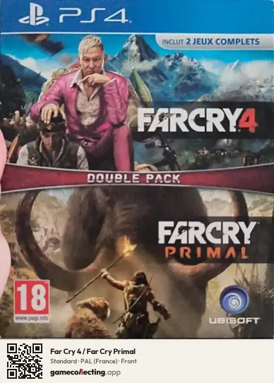 Far Cry 4 / Far Cry Primal PlayStation 4, France box front