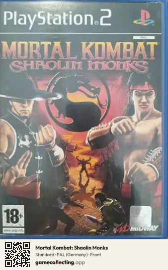 Mortal Kombat: Shaolin Monks PlayStation 2, Germany box front