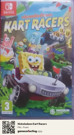 Nickelodeon Kart Racers Nintendo Switch, PAL box front