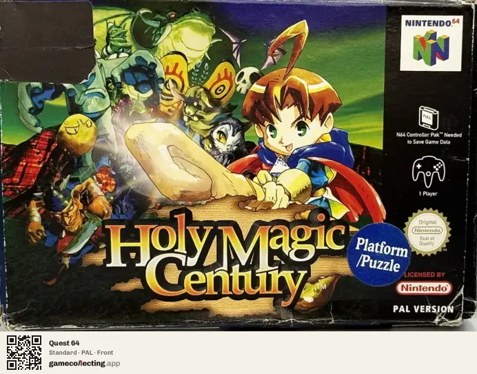 Quest 64 Nintendo 64, PAL box front