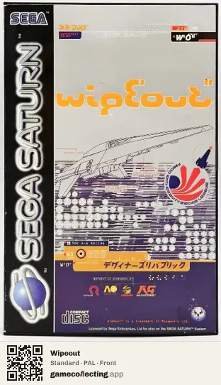 Wipeout Sega Saturn, PAL box front