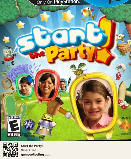 Start the Party! PlayStation 3, NTSC box front