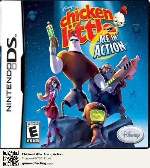 Chicken Little: Ace in Action Nintendo DS, NTSC box front