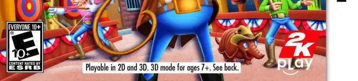 Carnival Games: Wild West 3D, the ESRB box on its front