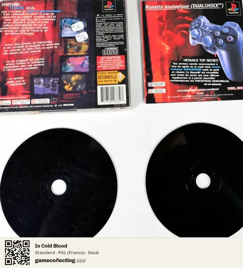 In Cold Blood PlayStation, France box back