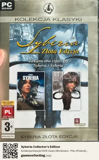 Syberia Collector's Edition Computer, Poland box front
