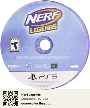 Nerf Legends PlayStation 5, NTSC disc