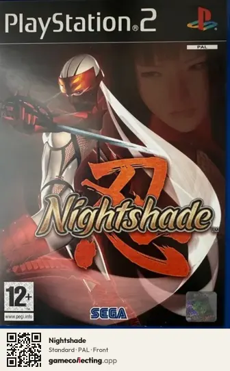 Nightshade PlayStation 2, PAL box front