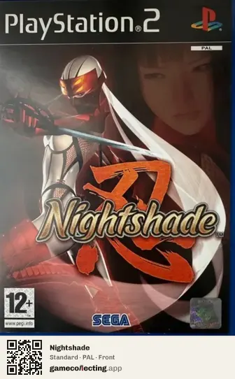 Nightshade PlayStation 2, PAL box front