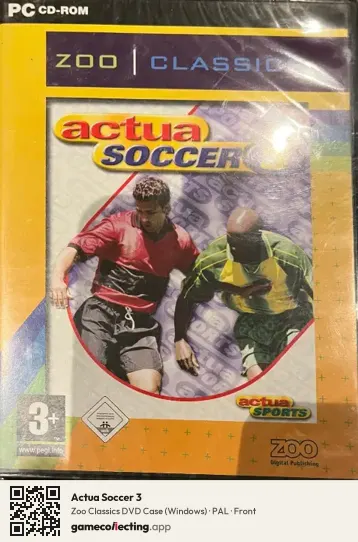 Actua Soccer 3 Computer, PAL box front