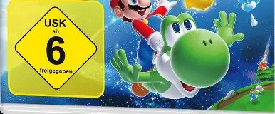 Super Mario Galaxy + Super Mario Galaxy 2, the USK square on its front