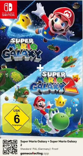 Super Mario Galaxy + Super Mario Galaxy 2 Nintendo Switch, Germany box front