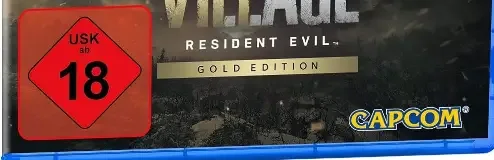 Resident Evil Village, the USK square on its front