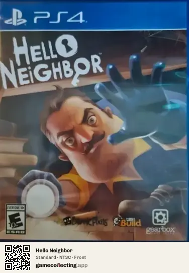 Hello Neighbor PlayStation 4, NTSC box front