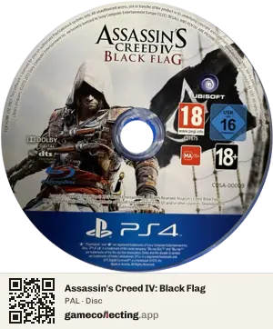 Assassin's Creed IV: Black Flag PlayStation 4, PAL disc