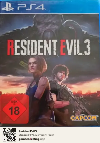 Resident Evil 3 PlayStation 4, Germany box front