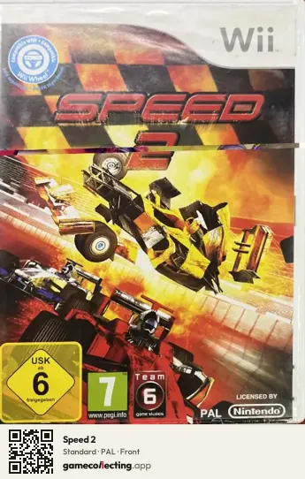 Speed 2 Nintendo Wii, PAL box front