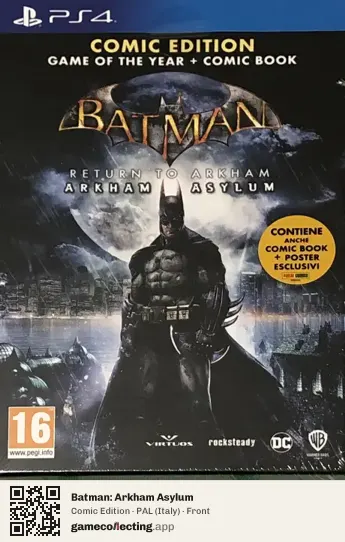 Batman: Arkham Asylum PlayStation 4, Italy box front