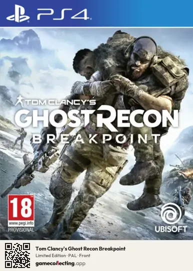 Tom Clancy's Ghost Recon Breakpoint PlayStation 4, PAL box front