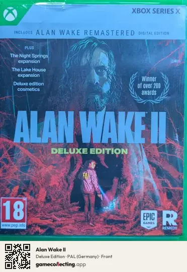 Alan Wake II Xbox Series X, Germany box front