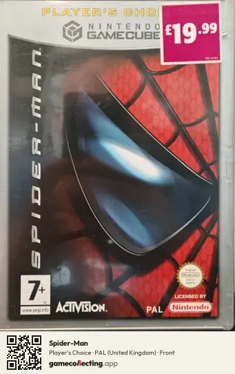 Spider-Man Nintendo GameCube, United Kingdom box front