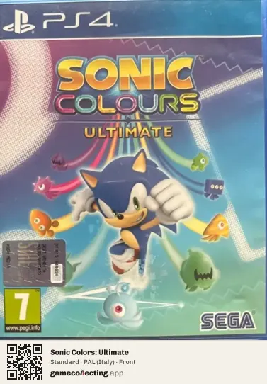 Sonic Colors: Ultimate PlayStation 4, Italy box front