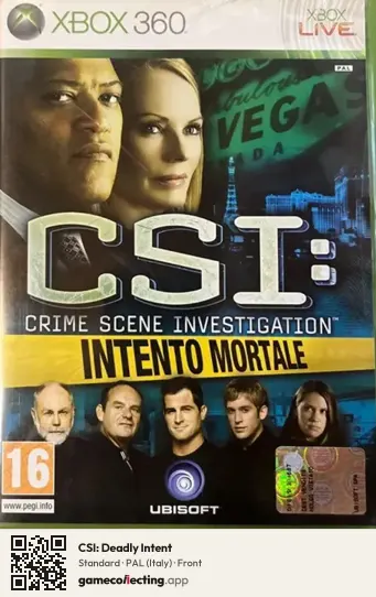 CSI: Deadly Intent Xbox 360, Italy box front