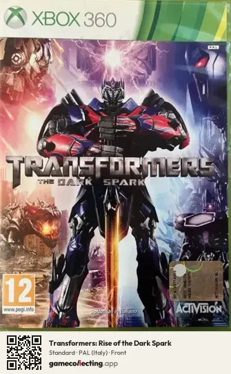 Transformers: Rise of the Dark Spark Xbox 360, Italy box front