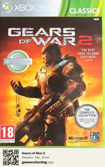 Gears of War 2 Xbox 360, PAL box front