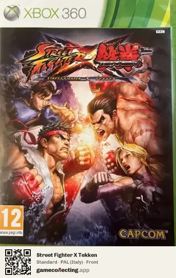 Street Fighter X Tekken Xbox 360, Italy box front