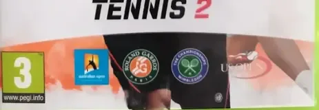 Grand Slam Tennis 2, the PEGI square on its front