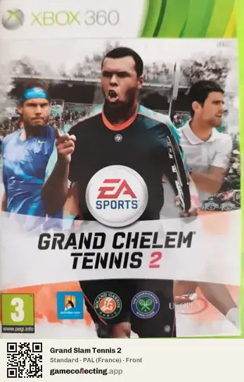 Grand Slam Tennis 2 Xbox 360, France box front