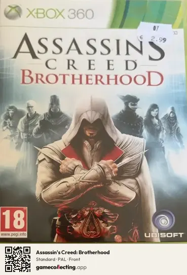 Assassin's Creed: Brotherhood Xbox 360, PAL box front