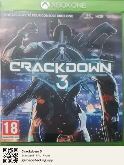 Crackdown 3 Xbox One, PAL box front