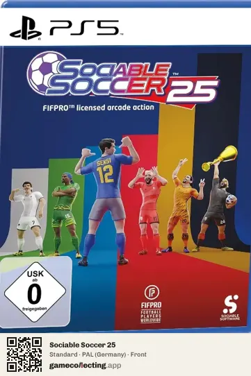 Sociable Soccer 25 PlayStation 5, Germany box front