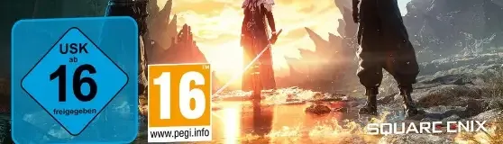 Final Fantasy VII Remake Intergrade & Rebirth, the USK square on its front