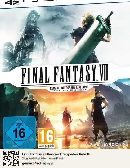 Final Fantasy VII Remake Intergrade & Rebirth PlayStation 5, Germany box front