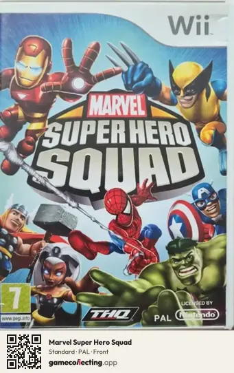 Marvel Super Hero Squad Nintendo Wii, PAL box front
