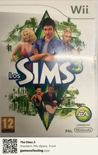 The Sims 3 Nintendo Wii, Spain box front
