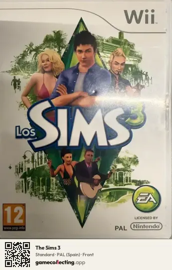 The Sims 3 Nintendo Wii, Spain box front