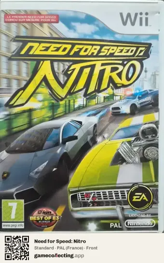 Need for Speed: Nitro Nintendo Wii, France box front