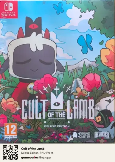 Cult of the Lamb Nintendo Switch, PAL box front