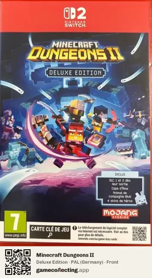 Minecraft Dungeons II Nintendo Switch 2, Germany box front