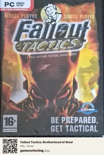 Fallout Tactics: Brotherhood of Steel Computer, PAL box front