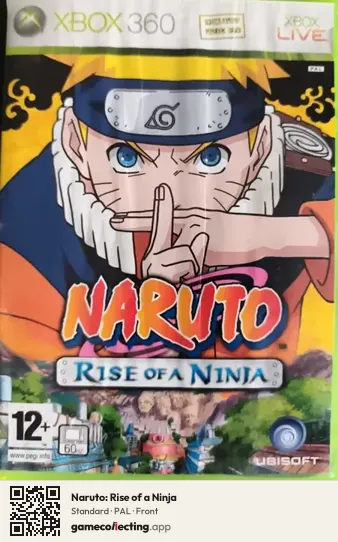 Naruto: Rise of a Ninja Xbox 360, PAL box front