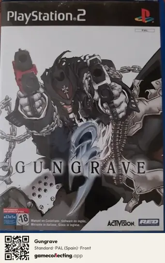 Gungrave PlayStation 2, Spain box front